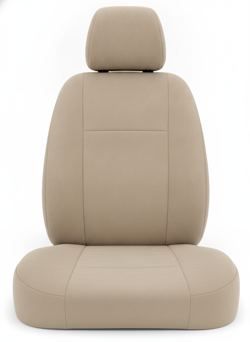 Beige Faux Suede Solid Wrap - Car Seat Covers