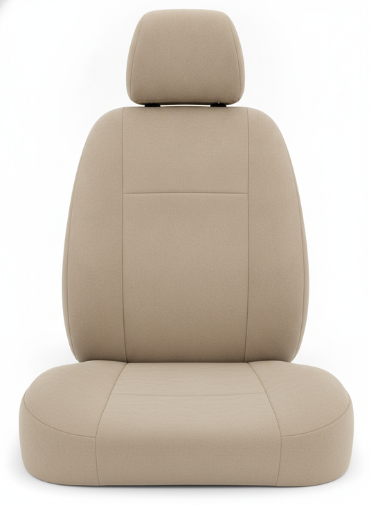 Beige Faux Suede Solid Wrap - Car Seat Covers