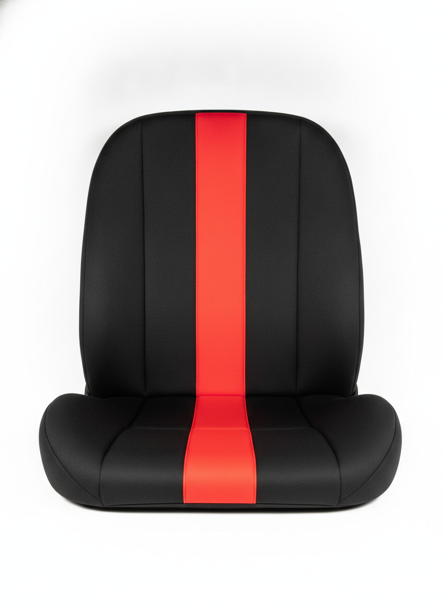 Red Sport Stripe Neoprene Cushion - Car Seat Covers
