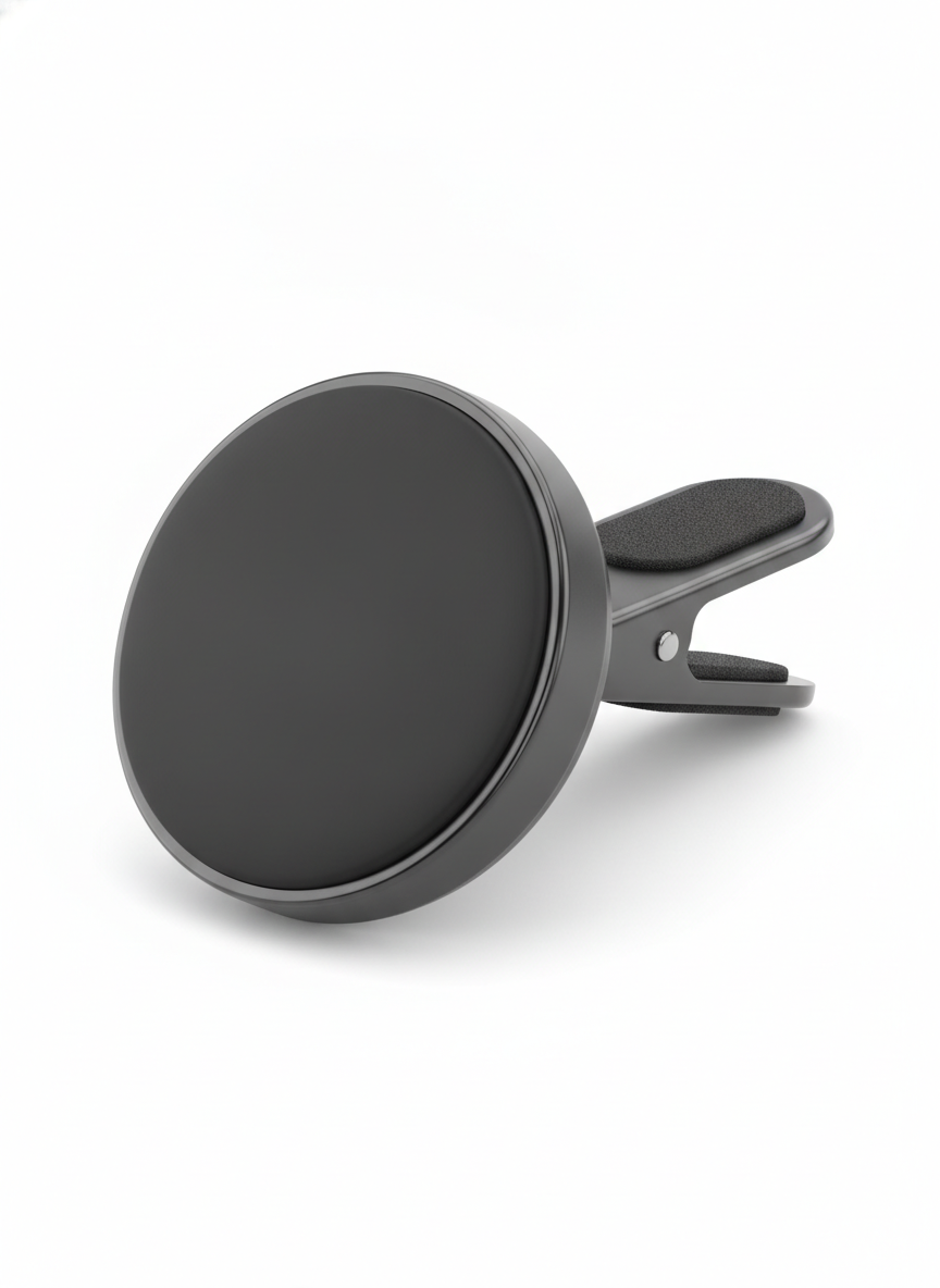 Black Magnetic Air Vent Bracket - Car Phone Mounts and Holders