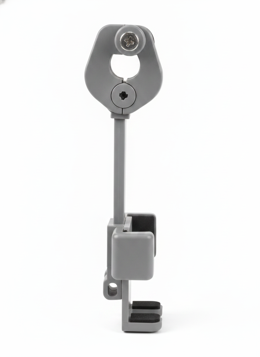 Gray Rear View Mirror Clamp Bracket - Car Phone Mounts and Holders