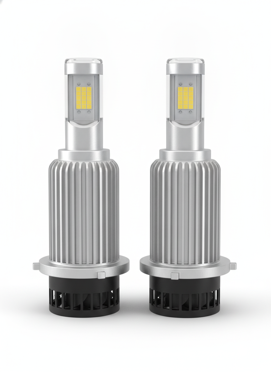 White Bright H11 Headlight Conversion - Car LED Headlights and Interior Lights