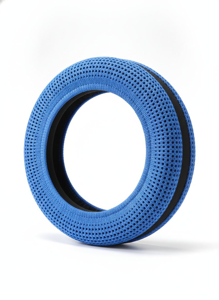 Blue Microfiber Mesh Cool Wrap - Steering Wheel Covers