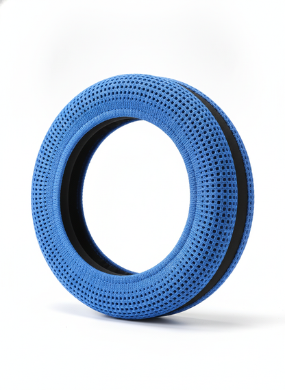 Blue Microfiber Mesh Cool Wrap - Steering Wheel Covers