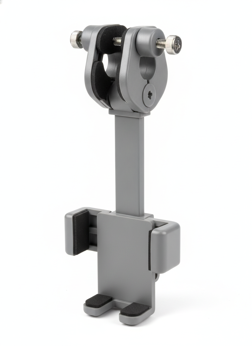 Gray Rear View Mirror Clamp Bracket - Car Phone Mounts and Holders