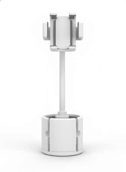 White Cup Holder Expansion Cradle - Car Phone Mounts and Holders