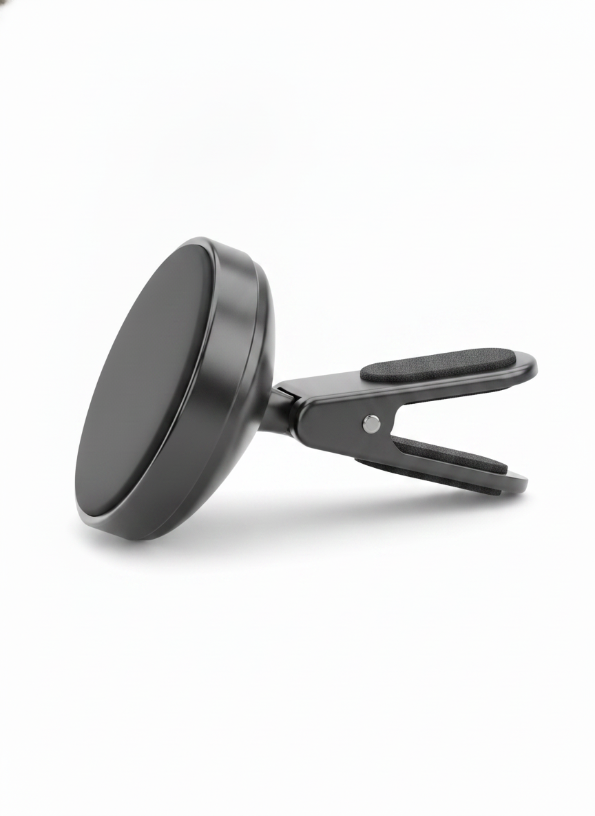 Black Magnetic Air Vent Bracket - Car Phone Mounts and Holders