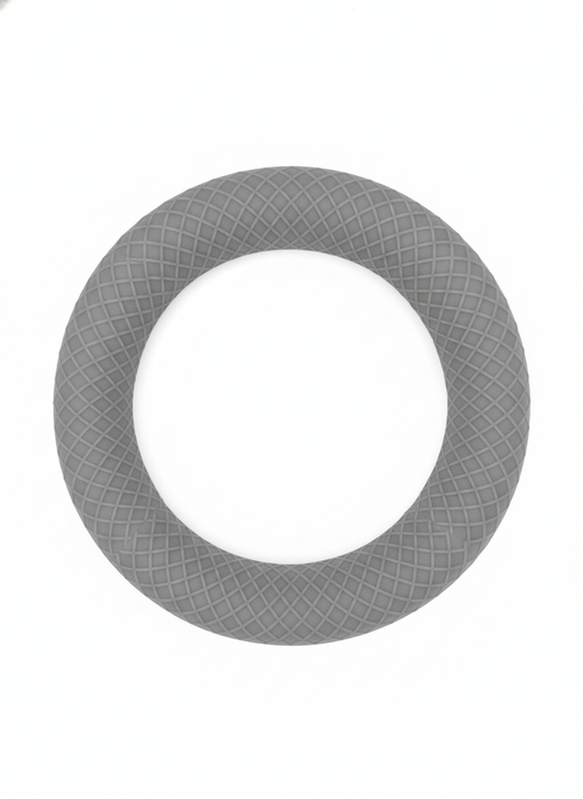 Gray Silicone Textured Grip Sleeve - Steering Wheel Covers