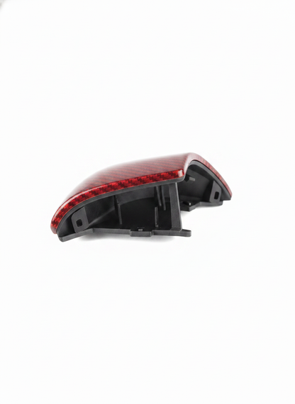 Red Carbon Fiber Grain Panel Accent - Steering Wheel Covers
